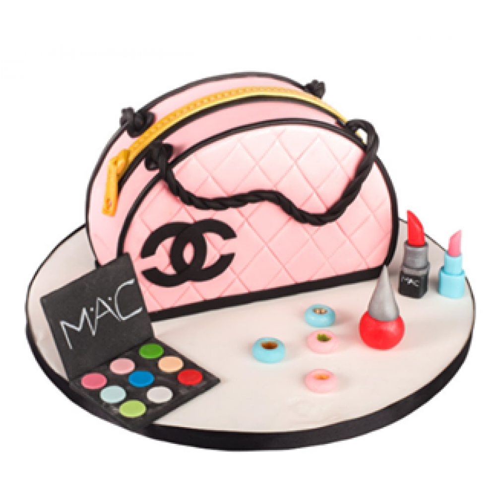 Τουρτα τσαντα με καλλυντικά 1 / Τιμή κιλού 18,50 €