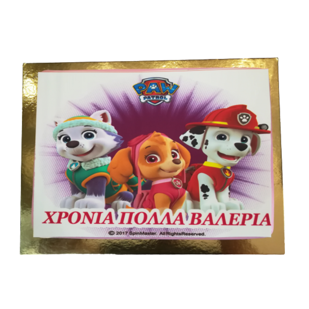 Τούρτα Paw patrol 2 / Τιμή κιλού 15,50 €