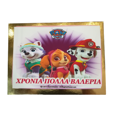 Τούρτα Paw patrol 2 / Τιμή κιλού 15,50 €