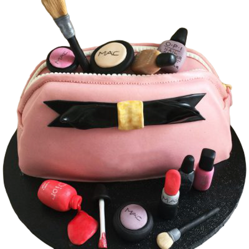 Τουρτα τσαντα με καλλυντικά 3/ Τιμή κιλού 18,50 €