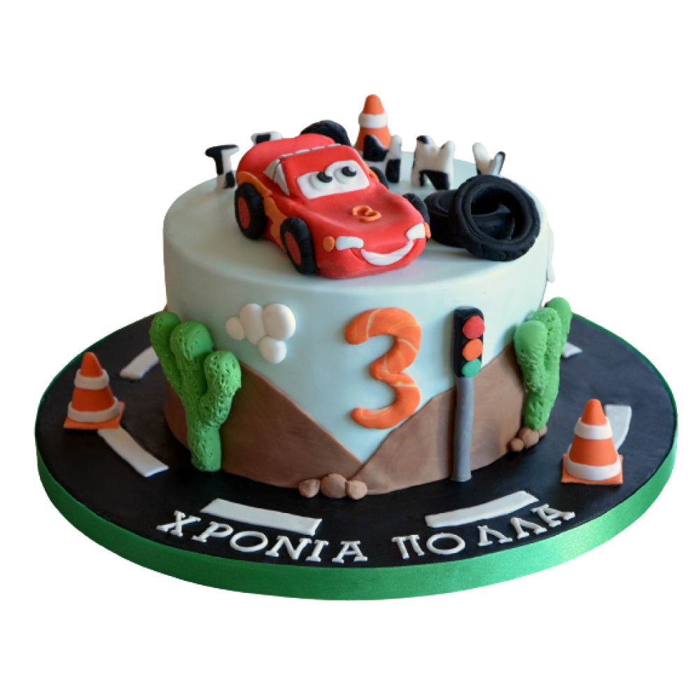 Τούρτα αυτοκίνητο κεραυνός Mακουιν 1 / Τιμή κιλού 18,50 €